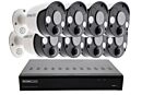 Smart 8 Alarm Light Surveillance Camera Set