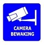 CCTV camera sticker - 5 x 5 cm (3 pieces)