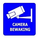 CCTV camera sticker - 5 x 5 cm (3 pieces)
