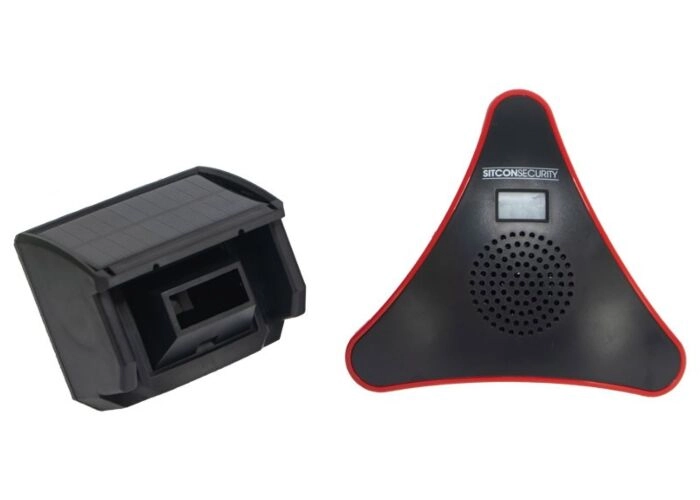 Driveway alarm set motion detector solar PLUS main product photo