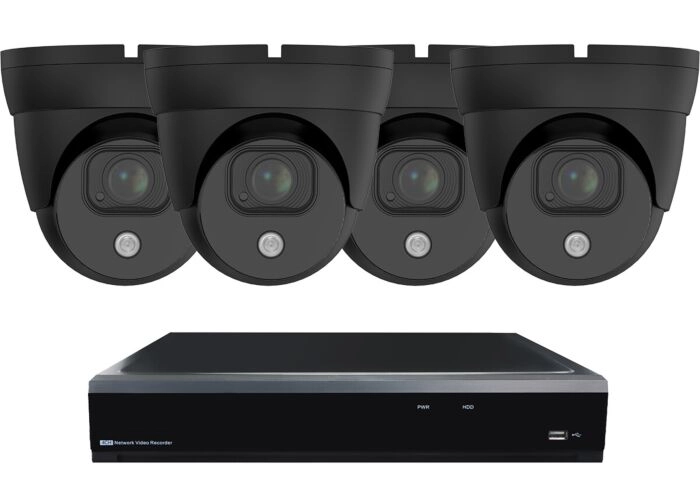 Dome security camera set Black SMART 4 main product photo
