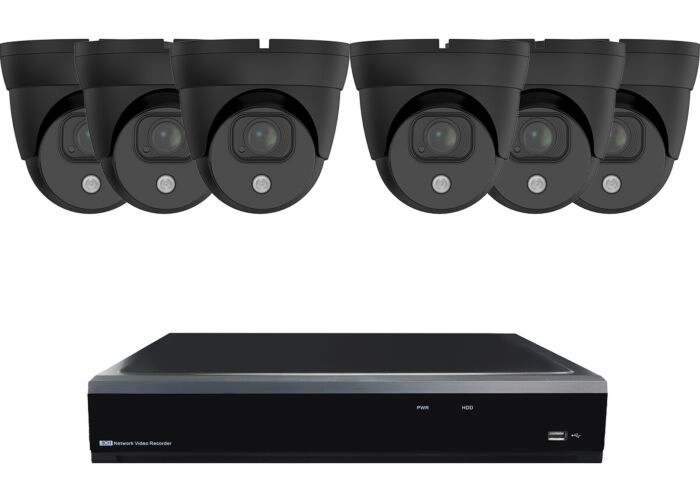 Dome security camera set Black SMART 6 main product photo