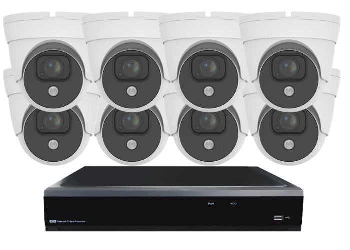 Wireless Dome Camera System White SMART 8 main product photo
