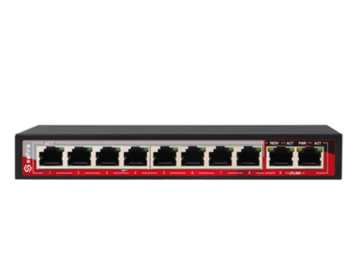 8-channel PoE switch main product photo