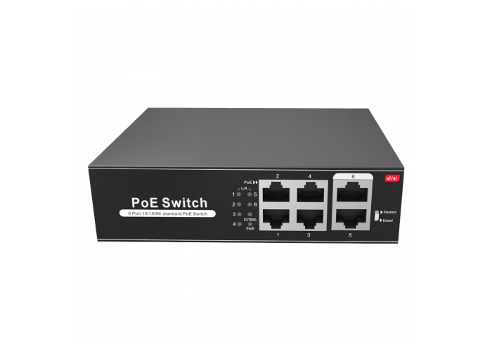 4-channel PoE switch main product photo
