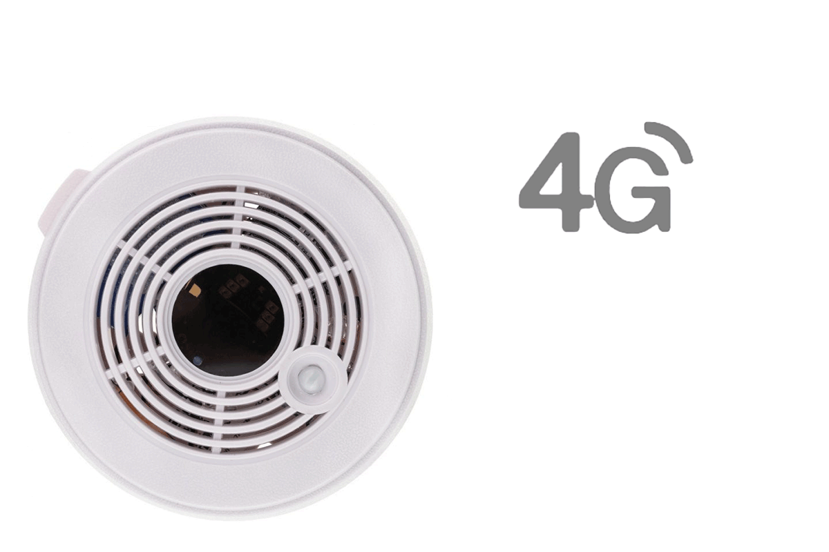 4G smoke detector camera operation